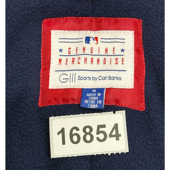 St Louis Cardinals Bomber Jacket Mens Medium Red Blue Detachable Hood Full Zip - Picture 12 of 12